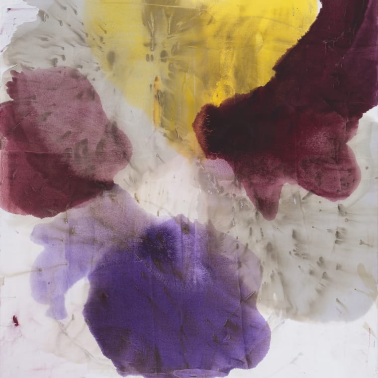 DIRK DE BRUYCKER; Pentas; 2014; Asphalt, cobalt drier, gesso and oil on cotton duck canvas, 84 x 72 inches (213.4 x 182.9 cm)