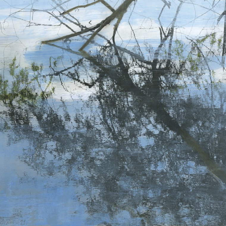 FARHAD OSTOVANI REFLET DANS L'EAU
