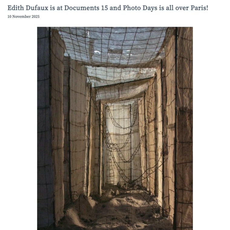 Edith Dufaux is at Documents 15 and Photo Days is all over Paris !