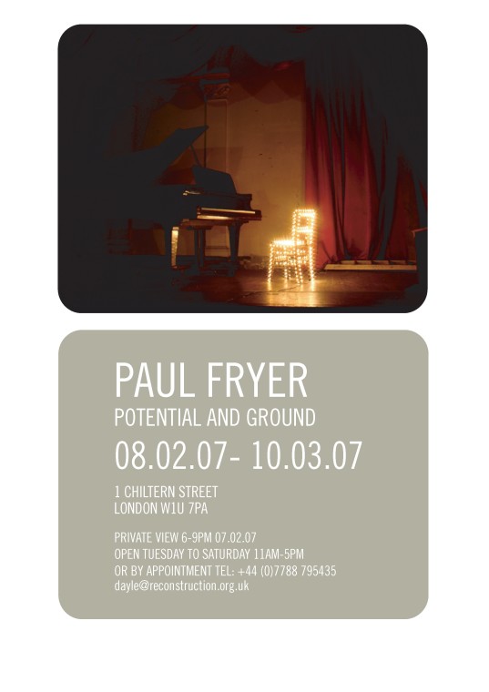 Paul Fryer, Potential and Ground