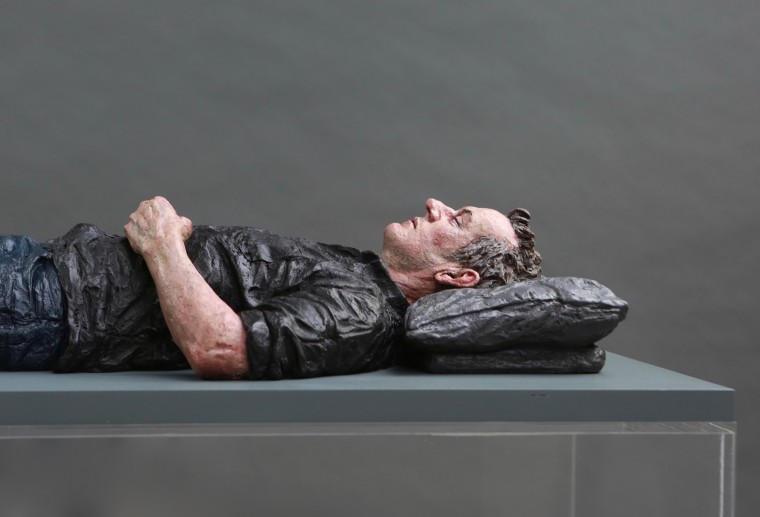 Lying Figure Bronze, oil paint 110 x 42 x 18 cm Edition 1 of 5