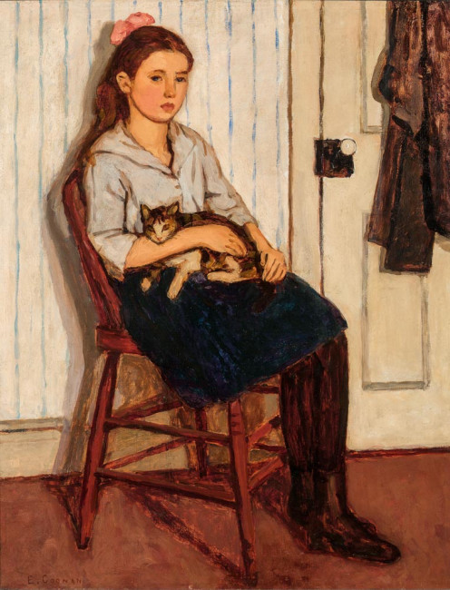 <span class=%22title%22>Girl and Cat - Jeune fille et chat<span class=%22title_comma%22>, </span></span><span class=%22year%22>1920</span>