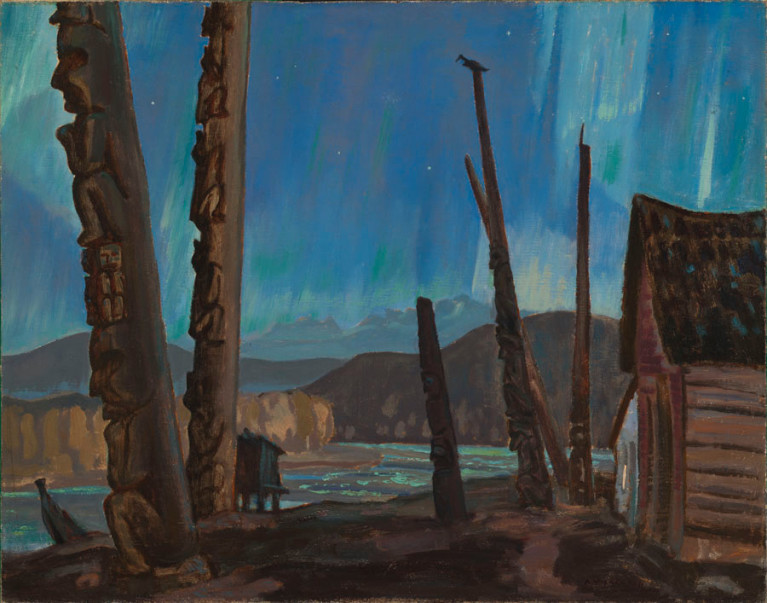 <span class=%22title%22>Night on the Skeena River / Totem Poles, Hazelton, B.C.<span class=%22title_comma%22>, </span></span><span class=%22year%22>1927</span>