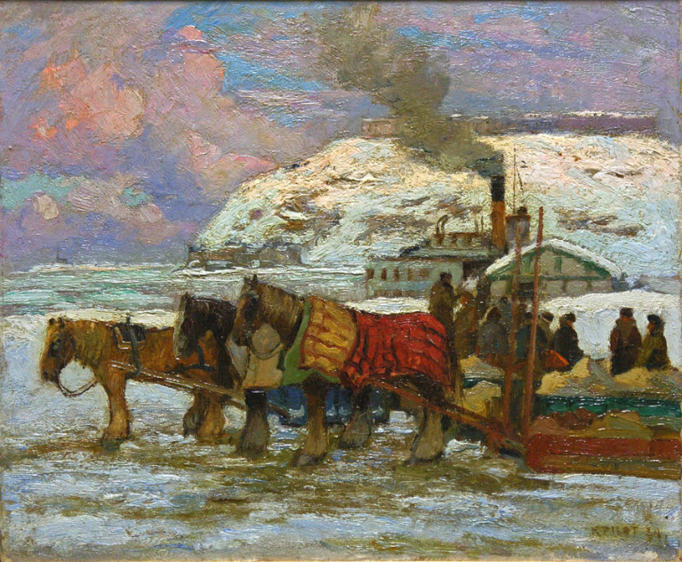 <span class=%22title%22>Arrival of the Levis Ferry - L'arrivée du traversier à Lévis<span class=%22title_comma%22>, </span></span><span class=%22year%22>1924</span>