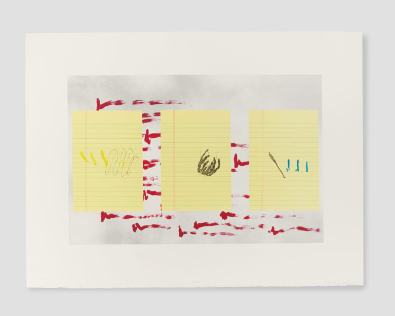 Richard Tuttle A Sunny Day, 1991 Color lithograph 18 x 24 in 45.7 x 61 cm Edition of 20