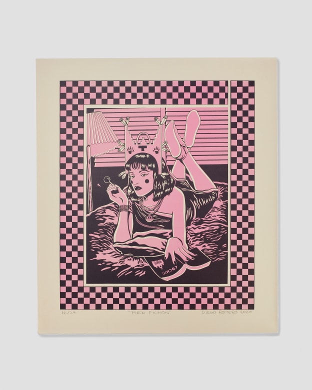 Diego Romero, Pueb Fiction (bubblegum pink), 2020