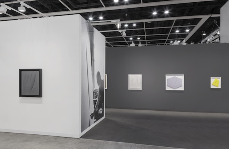Installation view of Luxembourg & Dayan’s booth at Art Basel in Hong Kong, 2017. Photo courtesy of Sebastiano Pellion di Persano.