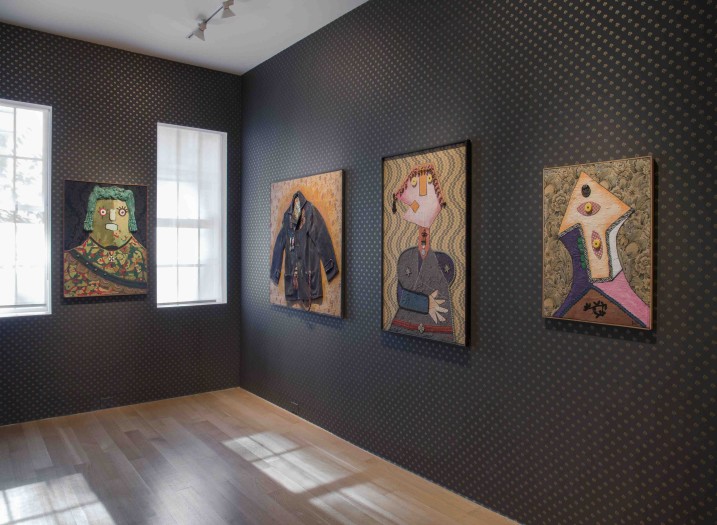 Enrico Baj, installation view of the Generals and Picabaj