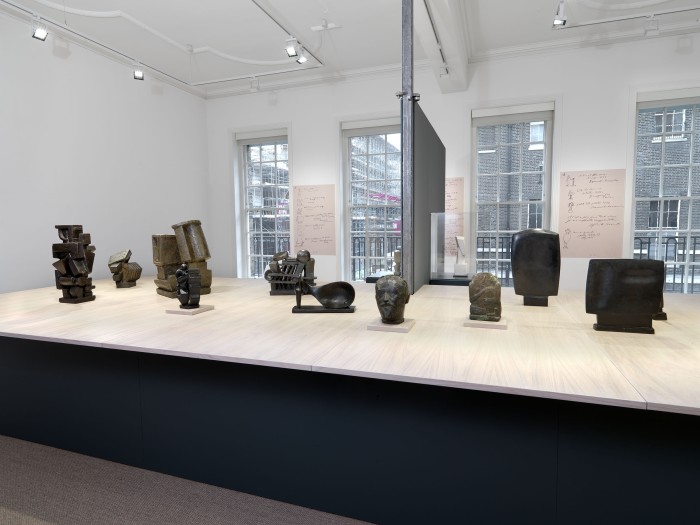 Installation view of Alberto Giacometti: In His Own Words. Sculptures 1925 - 34. © The Estate of Alberto Giacometti (Fondation Giacometti, Paris and ADAGP, Paris), licensed in the UK by ACS and DACS, London 2016.