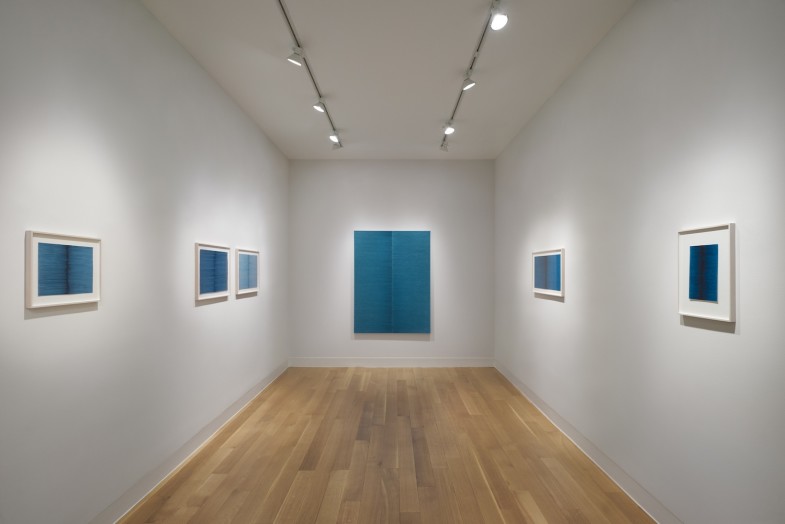 Installation view of Irma Blank: Painting Betweent the Lines.  Photo: Andy Romer.