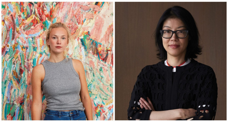 Portrait of Pam Evelyn, 2023, photo by Robert Glowacki © Pam Evelyn, courtesy Pace Gallery. Portrait of Lydia Yee, photo by Christa Holka.