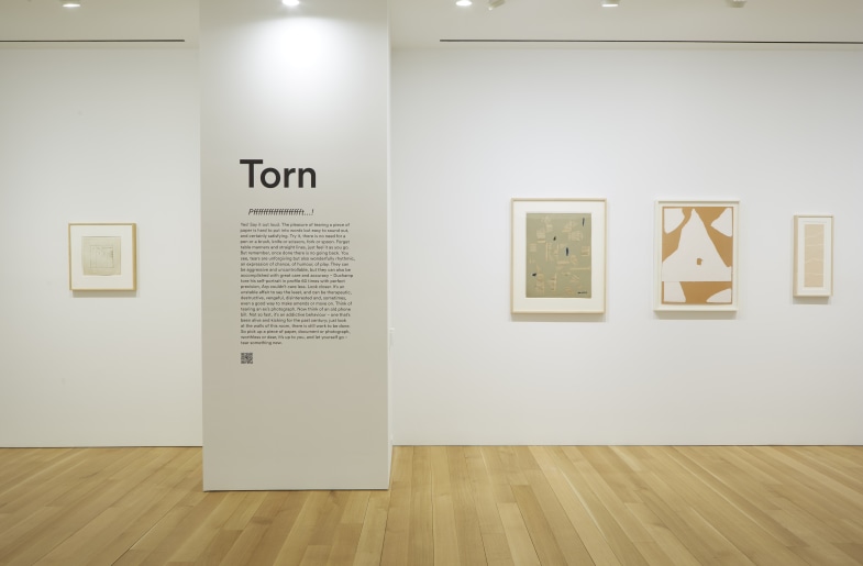 Installation view of Torn at Luxembourg + Co., New York. Photo: Joseph Jagos.