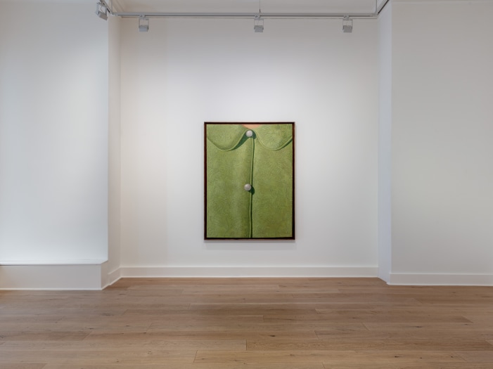 Installation view of OUT OF FASHION Luxembourg + Co., London. Photo: Richard Ivey.