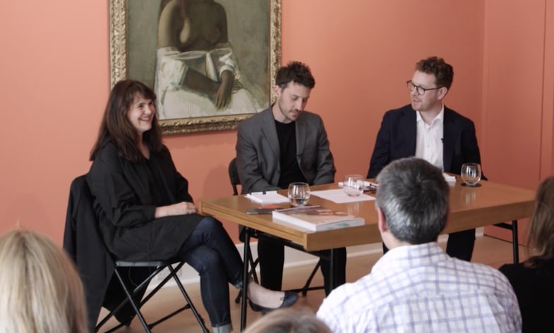 Nicholas Cullinan and Cecile Debray in conversation at Luxembourg + Co., London, June 5th 2023.