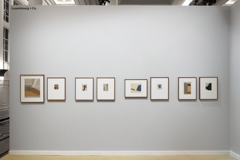 Installation view of A Balancing Act: Nicol Allan + Alexander Calder. Booth B1 at Independent 20th Century. Photo: Alexa Hoyer