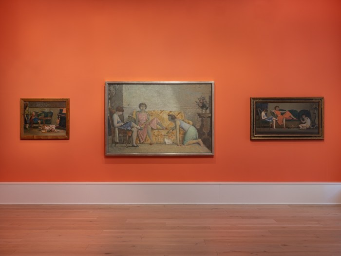 Installation view of Balthus: Under the Surface at Luxembourg + Co., London, March - June 2023. Photo by Damian Griffiths.