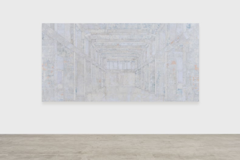 Daniel Senise Sem título (Museum für Gestaltung Zürich), 2020 técnica mista sobre alumínio 150 x 300 cm