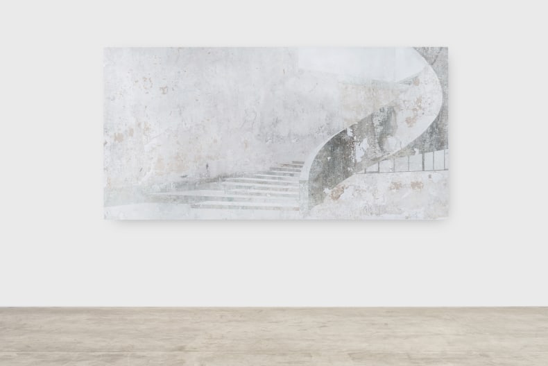 Daniel Senise Sem Título (Tate Modern's Switch House), 2021 técnica mista sobre alumínio 150 x 300 cm