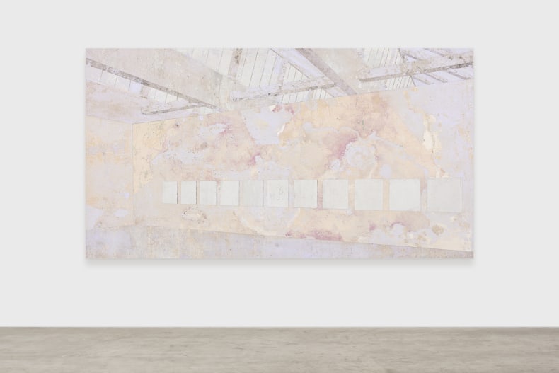 Daniel Senise Sem título (Dia Art Foundation), 2021 técnica mista sobre alumínio 150 x 276 cm