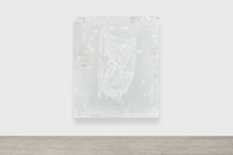 Daniel Senise Verônica (Hans Memling), 2022 técnica mista sobre alumínio 170 x 140 cm