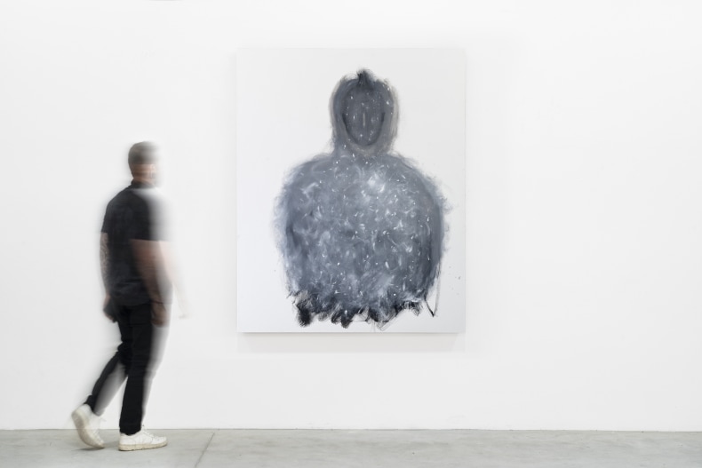 Not Vital Self-portrait in snow storm, 2022 tinta óleo sobre tela 150 x 120 x 3,3 cm