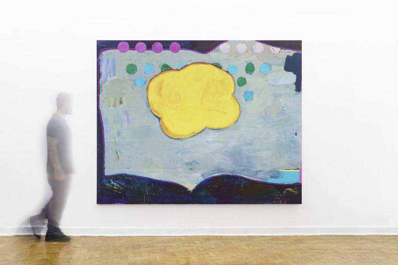Bruno Dunley Nuvem amarela, 2022 tinta óleo sobre tela 200 x 250,5 x 4 cm