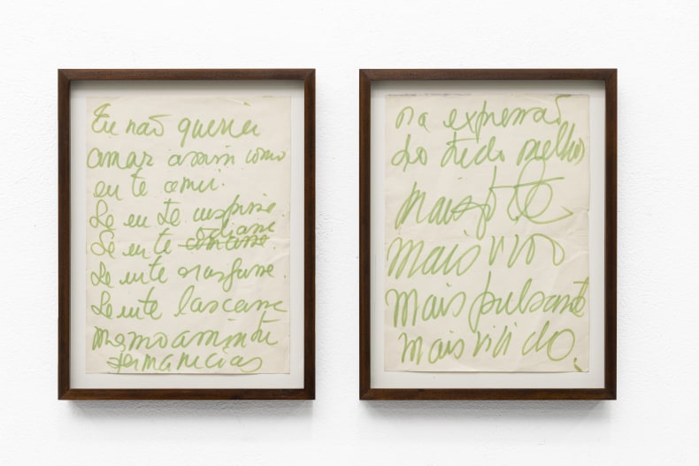 Letícia Parente Sem título, anos 1970 caneta hidrográfica sobre papel 29,5 x 21,5 cm (cada)