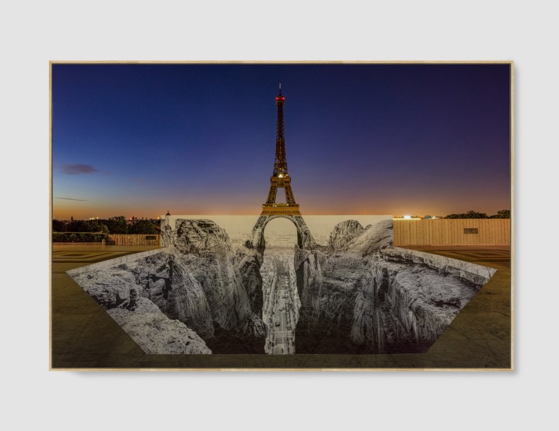 Trompe l’oeil, Les Falaises du Trocadéro, 20 Mai 2021, 4h55, Paris, France, 2021 impressão colorida montada em dibond e acrílico...