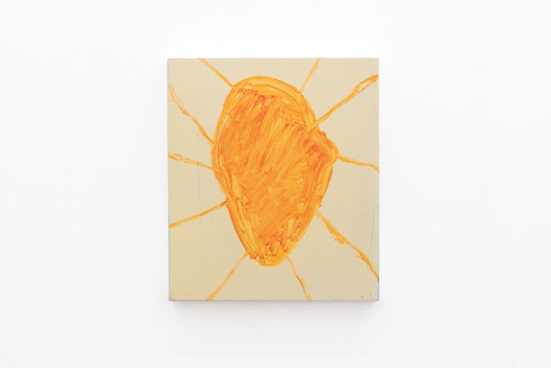 Bruno Dunley Sol, 2023 tinta óleo, pastel oleoso e gel espessado sobre tela 40 x 35 cm