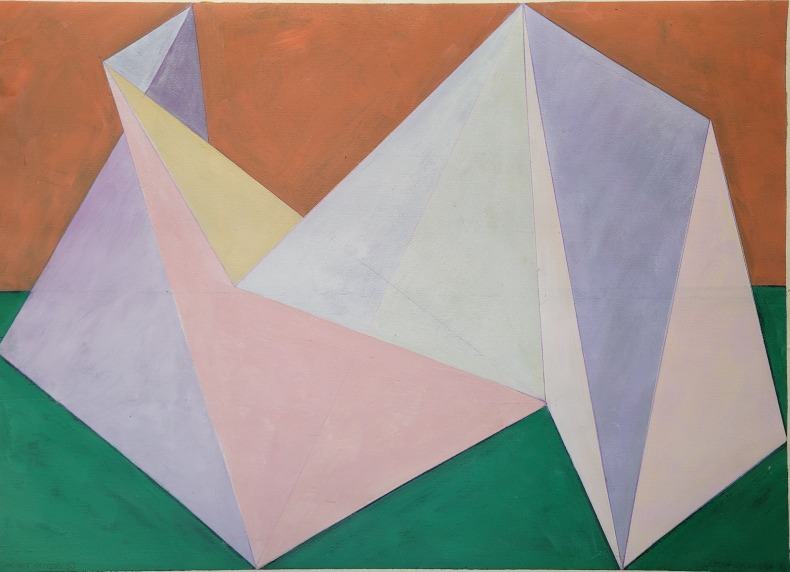 Lydia Okumura Thought Pattern B, 1986 tinta acrílica sobre papel 56 x 76 cm