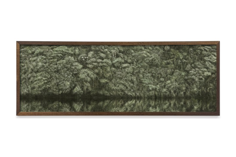 Cássio Vasconcellos Viagem Pitoresca pelo Brasil # 187, 2023 impressão jato de tinta sobre papel de algodão 120 x 360 cm