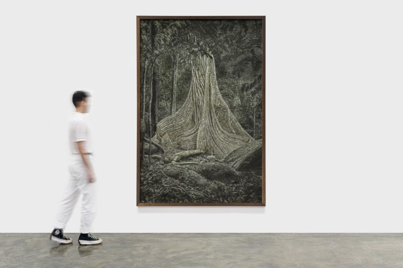 Cássio Vasconcellos Viagem Pitoresca pelo Brasil # 174, 2021 impressão jato de tinta sobre papel de algodão 225 x 150 cm