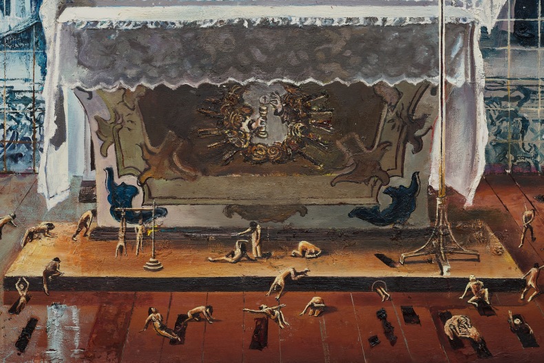 André Griffo Jesus e seu projeto teocrático para os anos 2000 VI, 2024 tinta óleo e acrílica sobre compensado naval 174 x 205 x 2.5 cm