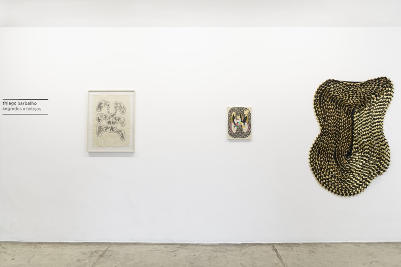 Vista da exposição Thiago Barbalho: Segredos e Feitiços, Nara Roesler São Paulo, 2024. Foto: Flavio Freire. Cortesia do artista e Nara Roesler.