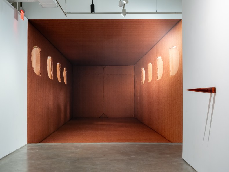 Vista da exposição People and Natural Numbers, Nara Roesler New York, 2025. Foto: Charles Roussell. Cortesia da artista e Nara Roesler.