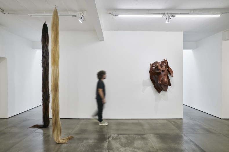 Vista da exposição Entre o Mar, o Rio e a Pedra, Nara Roesler Rio de Janeiro, 2025. Foto: Rafael Salim. Cortesia do artista e Nara Roesler.