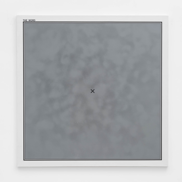 Antonio Dias The word (X) 1971 tinta acrílica sobre tela 120 x 120 cm