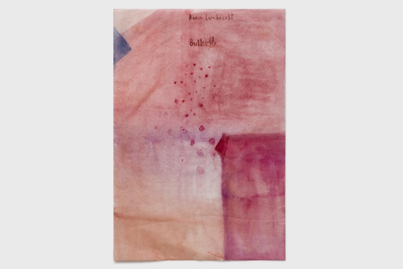 Karin Lambrecht Butterfly 2025 aquarela sobre papel 38 x 26 cm