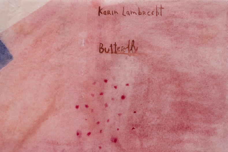 Karin Lambrecht Butterfly 2025 aquarela sobre papel 38 x 26 cm