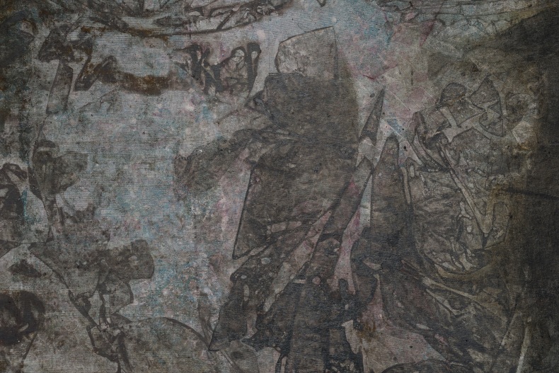 Daniel Senise Sem título 2025 tinta acrílica sobre tecido 123 x 78 cm