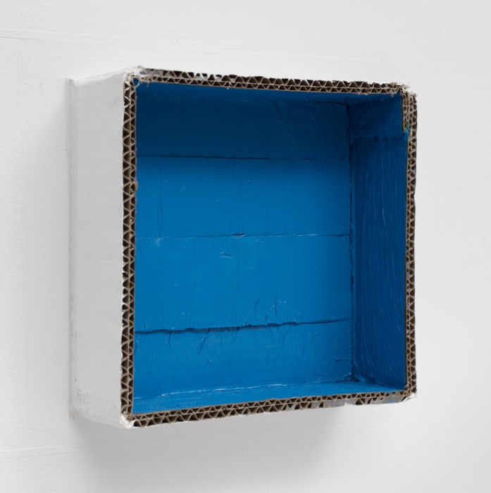 Carlos Bunga Intersection Series # 5 2016 óleo sobre papelão 17,8 x 17,8 x 6,4 cm