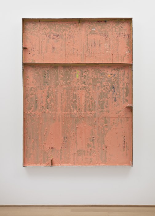 Carlos Bunga Construcción pictórica # 24 w 2017 látex e cola em papelão e madeira 200 x 150 x 10 cm