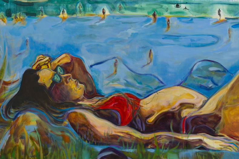 Maria Klabin Gal 2023 tinta óleo sobre linho 220 x 300 x 3,5 cm