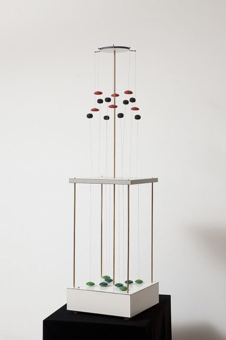 wood, formica, metal, acrylic, motor and magnets, 1965 / 1986