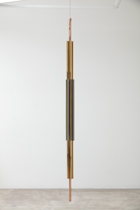 Bill, 2014 copper, brass and aluminum edition of 5 + 1 AP 240 x 10 x 10 cm
