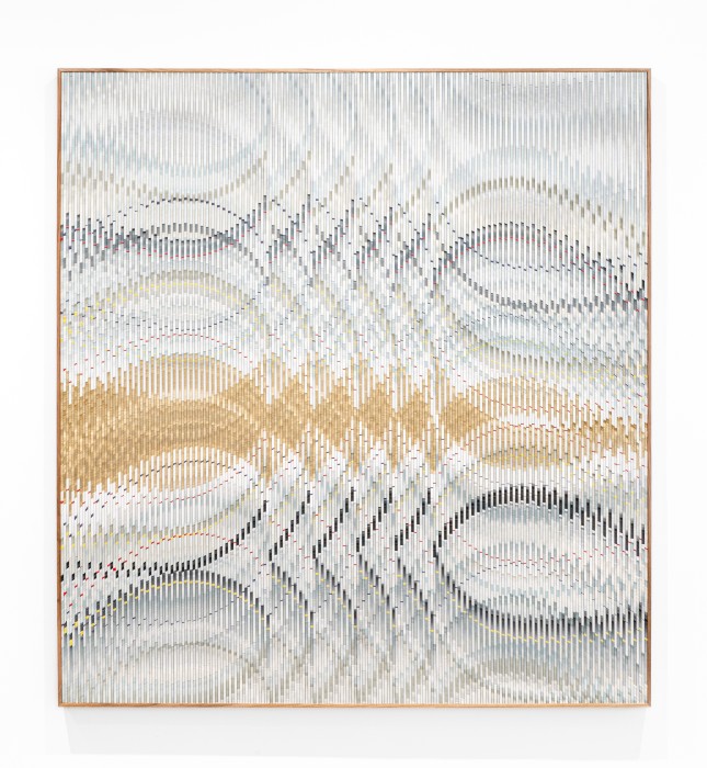 Abraham Palatnik W-VA/8, 2019 acrylic paint and enamel on wood 125 x 110 cm/49.2 x 43.3 in