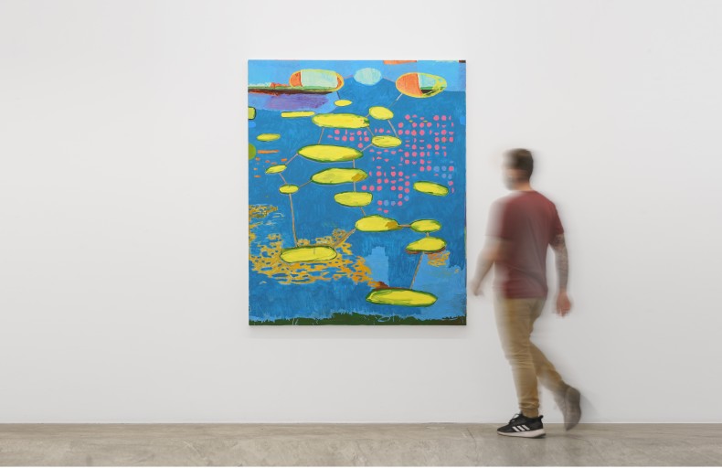 Bruno Dunley Diagrama aquático, 2021 tinta óleo sobre tela 170 x 140 cm