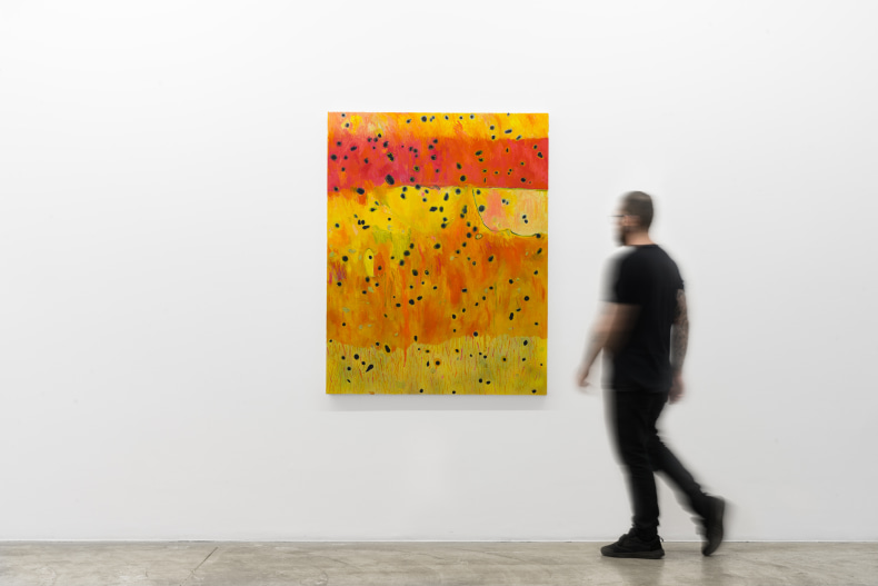 Bruno Dunley Aparecimento, 2021/2022 spray paint, acrylic paint and oil paint on canvas 140,5 x 110,1 cm x 3,7 cm...