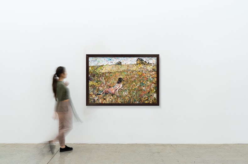 Vik Muniz Repro: Christina’s World, after Andrew Wyeth, 2023 archival inkjet print 101,6 x 149,1 cm | 40 x 58.7...