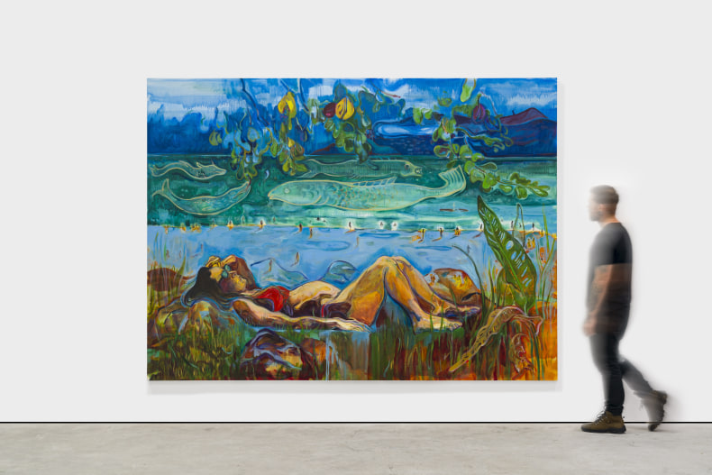 Maria Klabin Gal, 2023 tinta óleo sobre linho 200 x 300 x 3.5 cm
